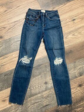 L’AGENCE Women’s Destructed Jeans, size 25 L29